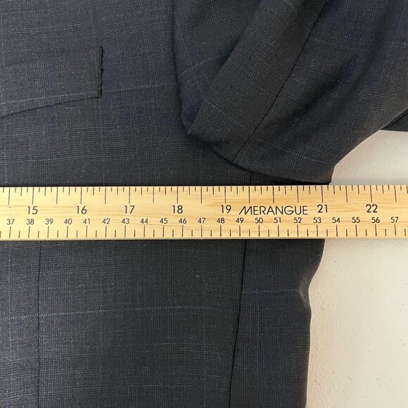 Ralph Lauren Sport Coat Jacket Blazer Mens 40L Blue Twill 100% Wool 2 Button - Picture 10 of 16